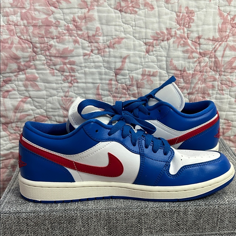 Nike Women's Air Jordan 1 Low - “Sport Blue/Gym Red” colorway
